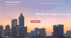 Desktop Screenshot of homeparkrentals.com